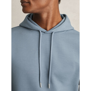 REISS FABIEN Interlock Jersey Drawstring Hoodie